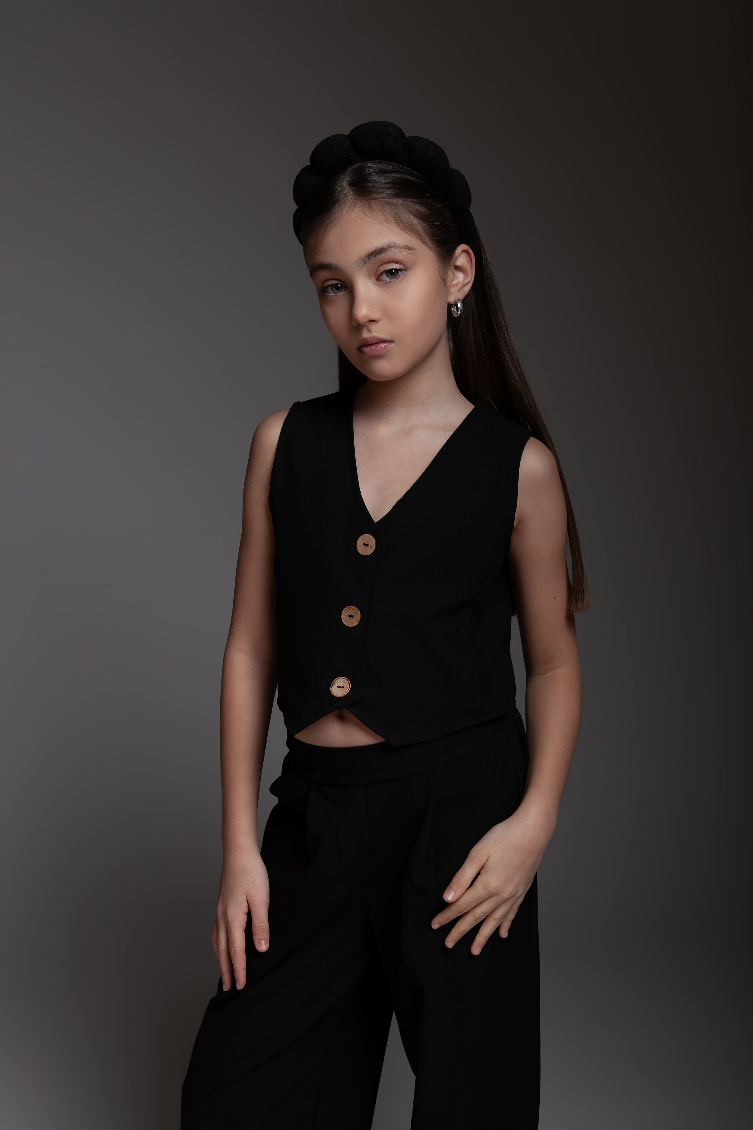 Костюм зі штанами чорний Зоя