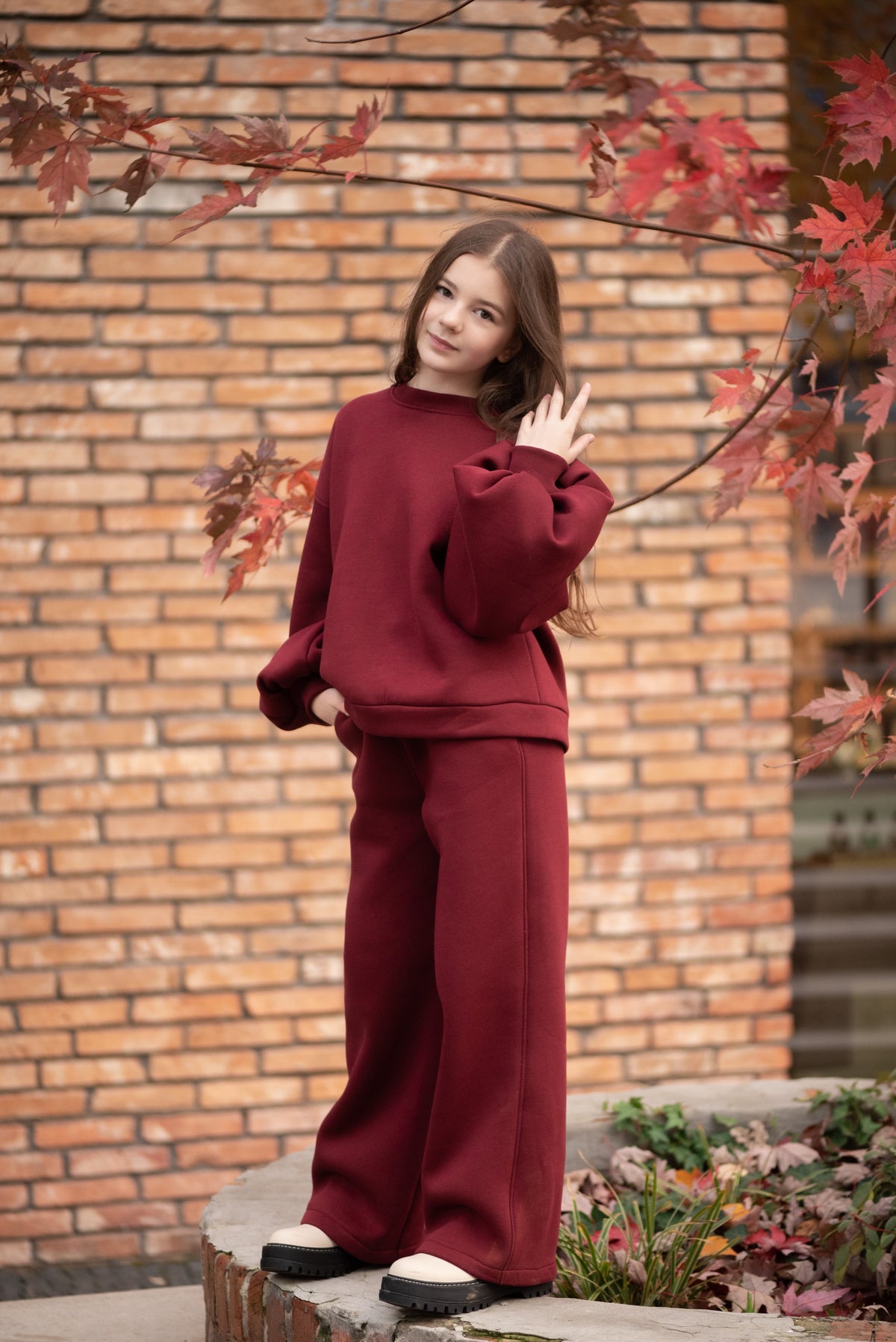 Костюм бордовий Каприз