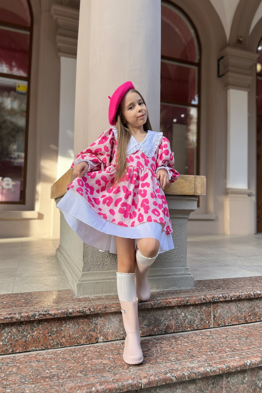 Сукня рожева лео MIRT Анна
