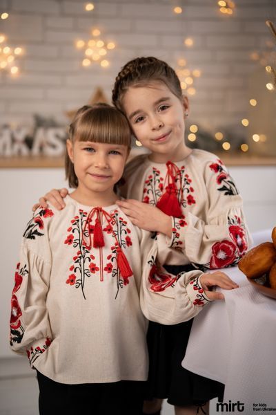 Вишиванка MIRT Маки дитяча 24718886 фото